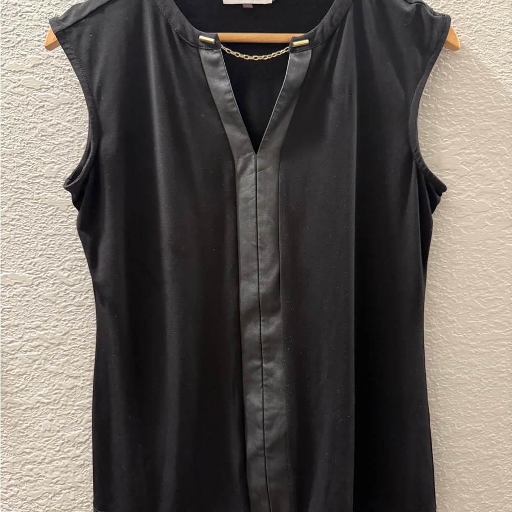 Calvin Klein Black Chain Detail Blouse
